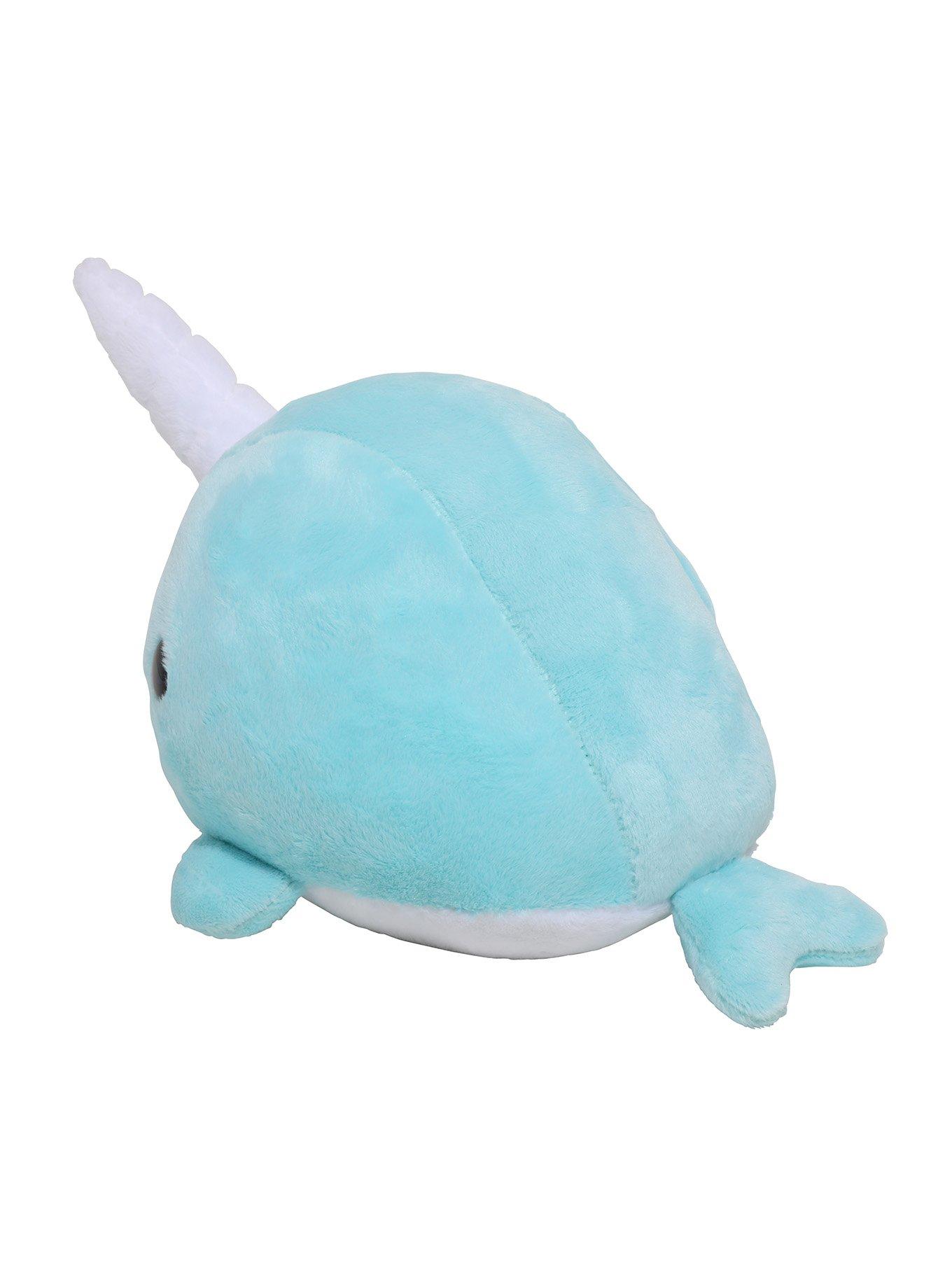 Bellzi Teal Narzzi The Narwhal Plush, , alternate