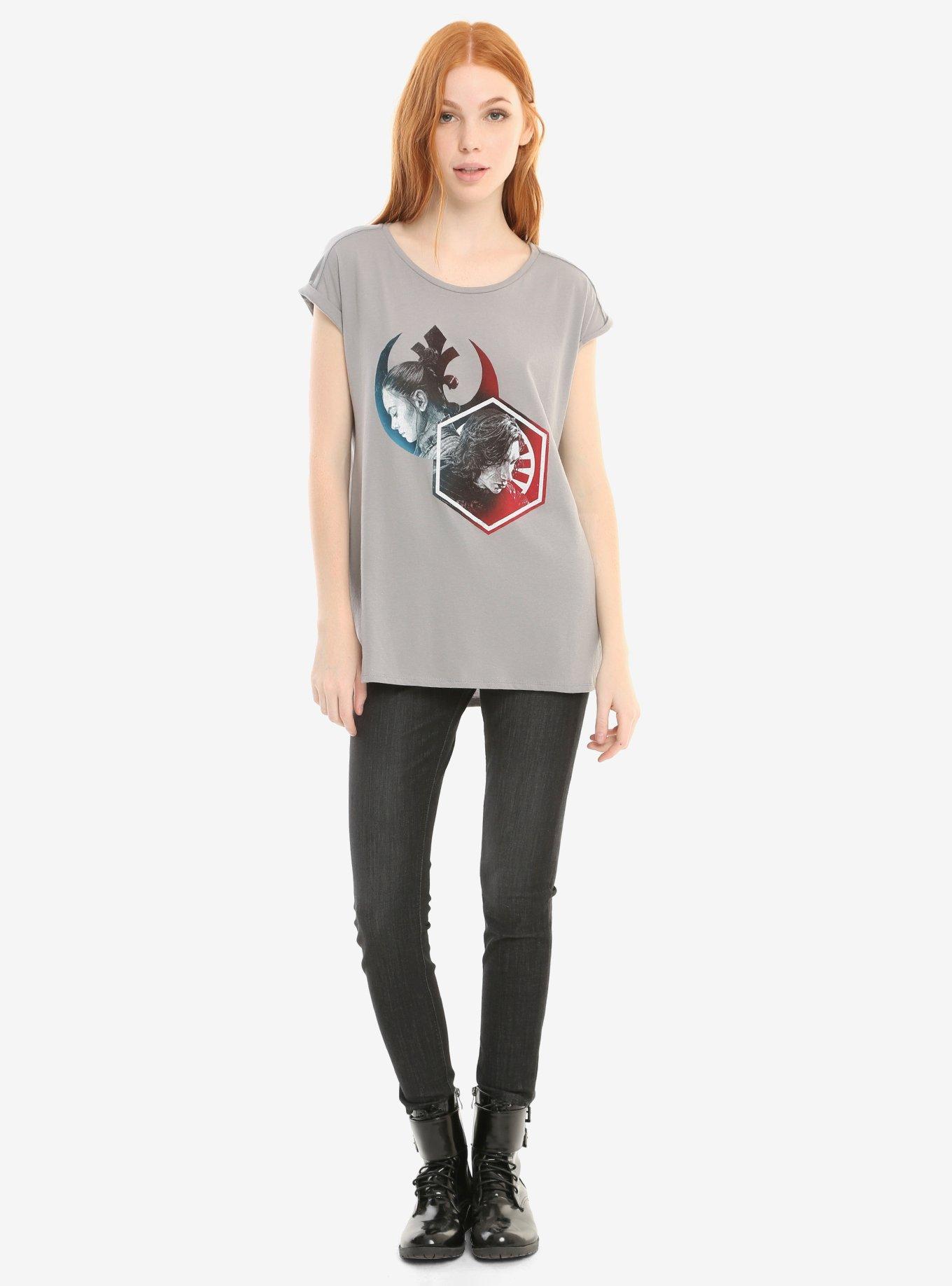 Star Wars Rey & Kylo Hi-Low T-Shirt, , alternate