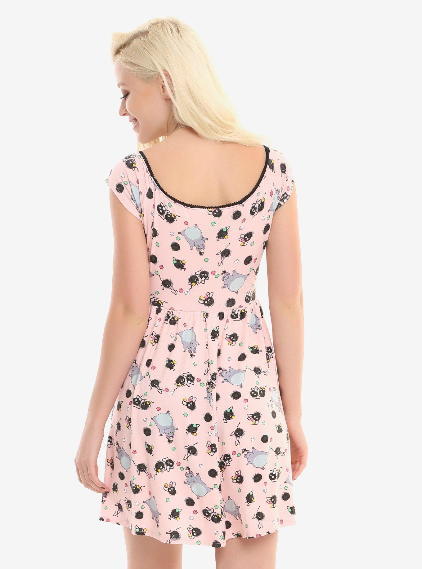 Her Universe Studio Ghibli Spirited Away Soot Sprite Pink Dress, , alternate