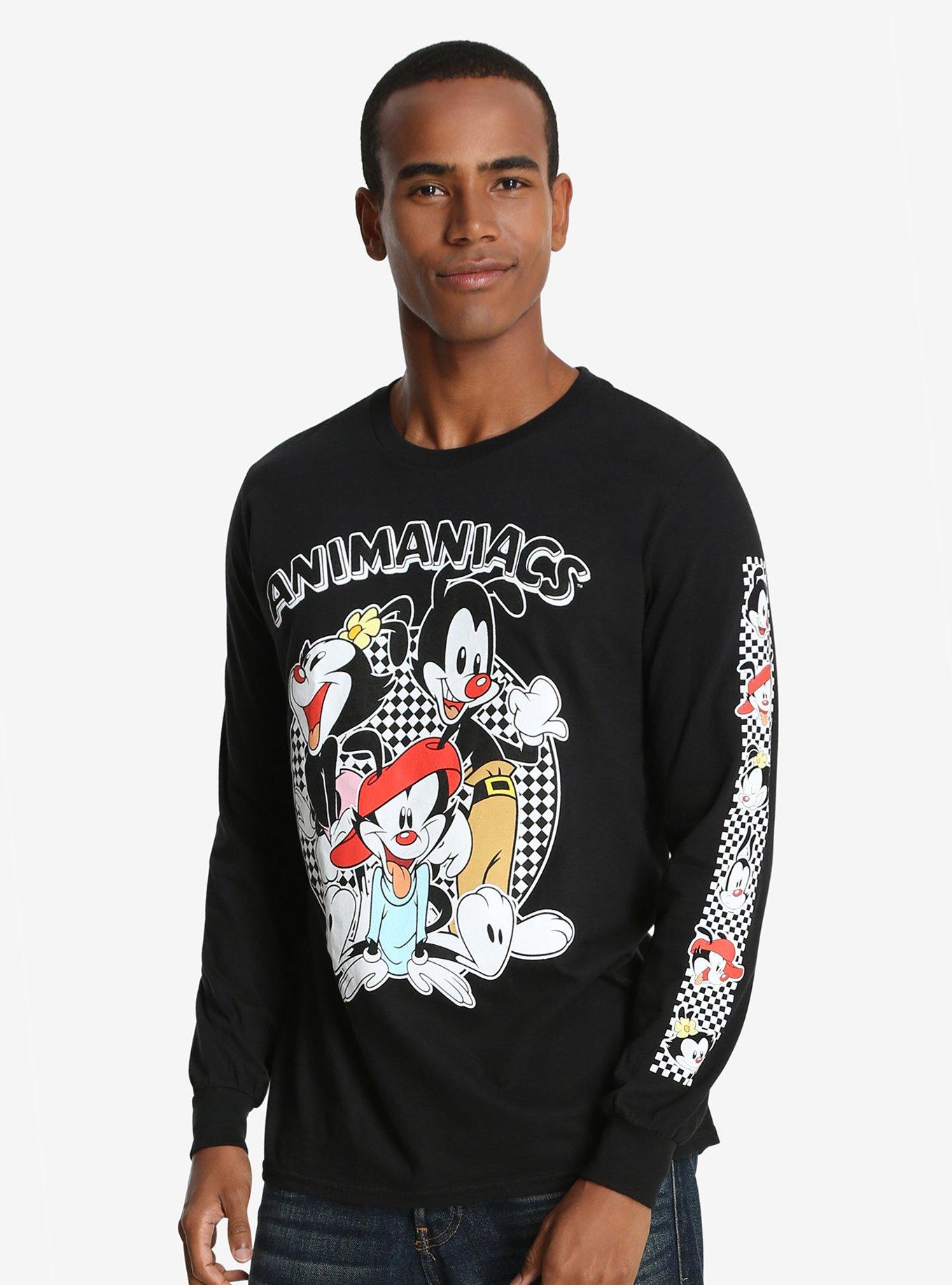 Animaniacs Checkered Long-Sleeve T-Shirt, , alternate