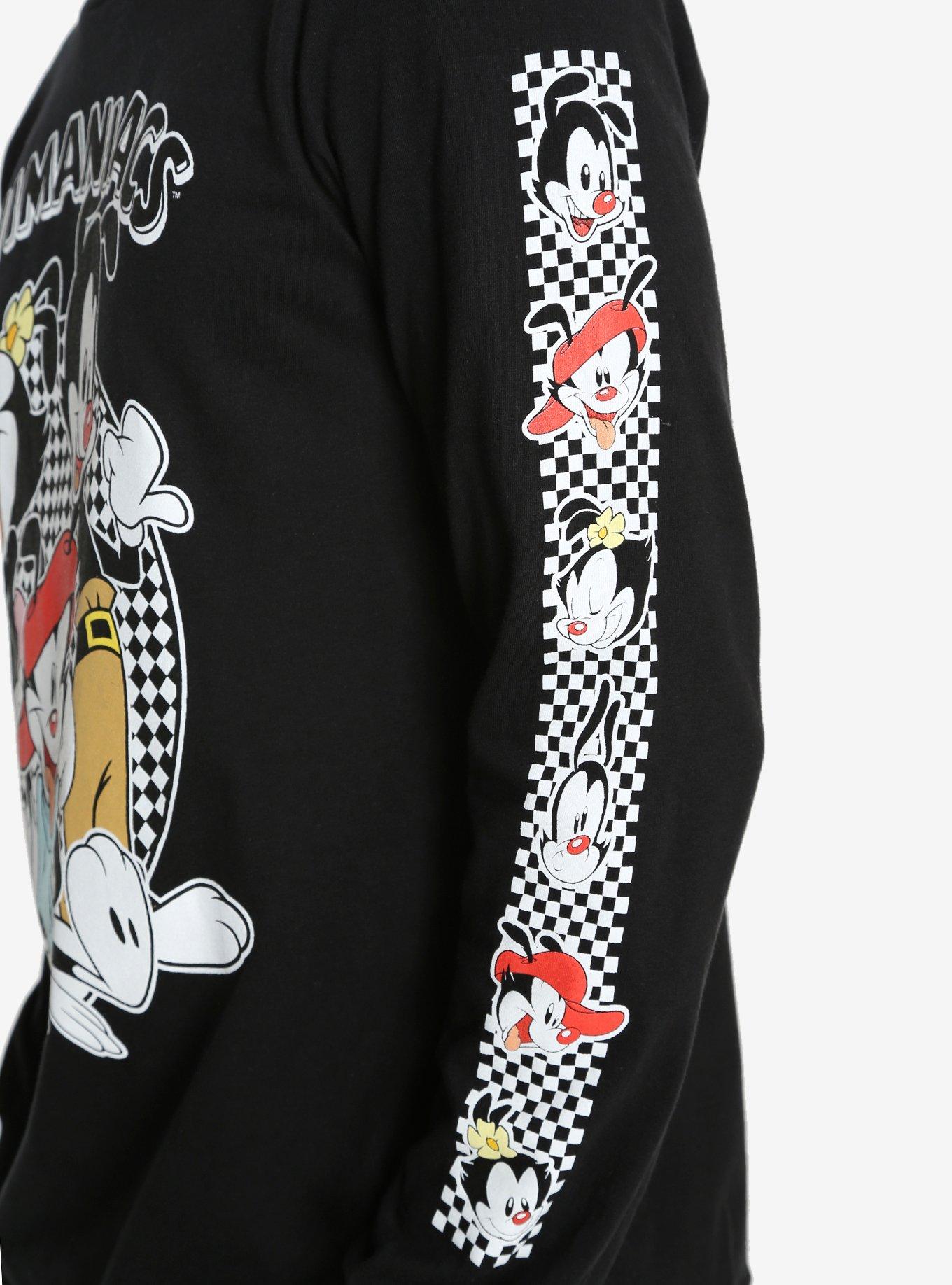 Animaniacs Checkered Long-Sleeve T-Shirt, , alternate
