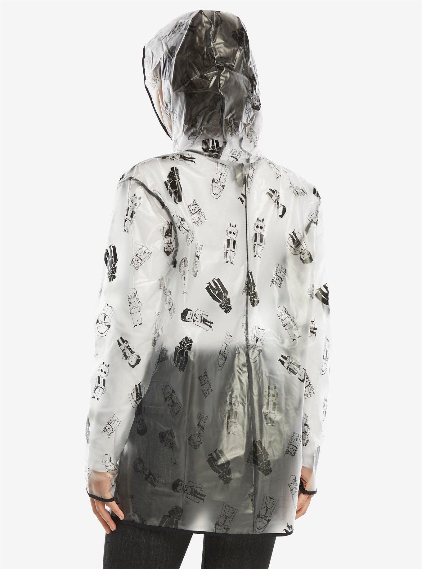 Star Wars Cartoon Retro Character Raincoat, , alternate