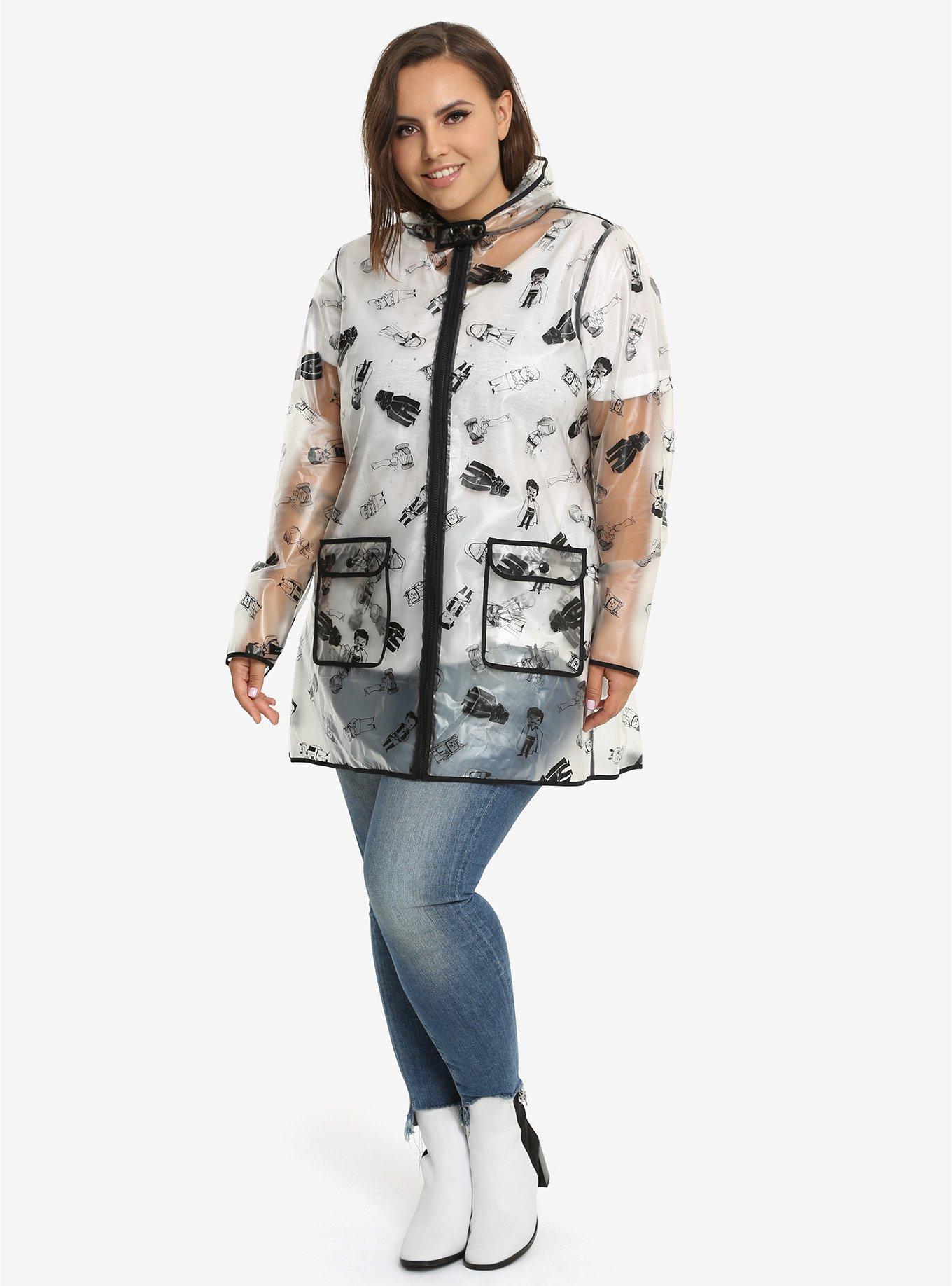 Star Wars Cartoon Retro Character Raincoat Plus Size, , alternate