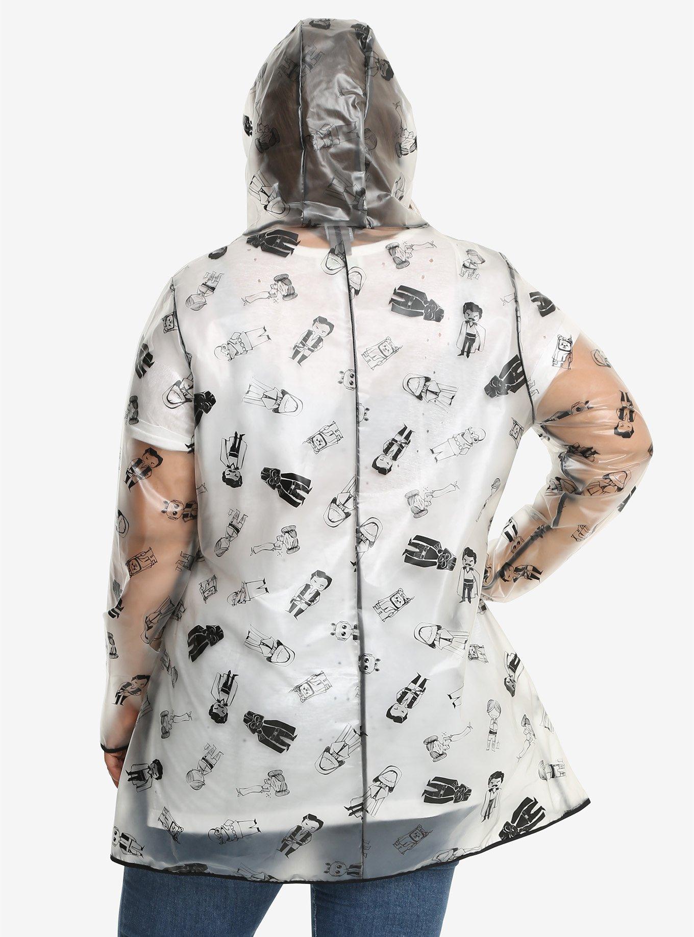 Star Wars Cartoon Retro Character Raincoat Plus Size, , alternate