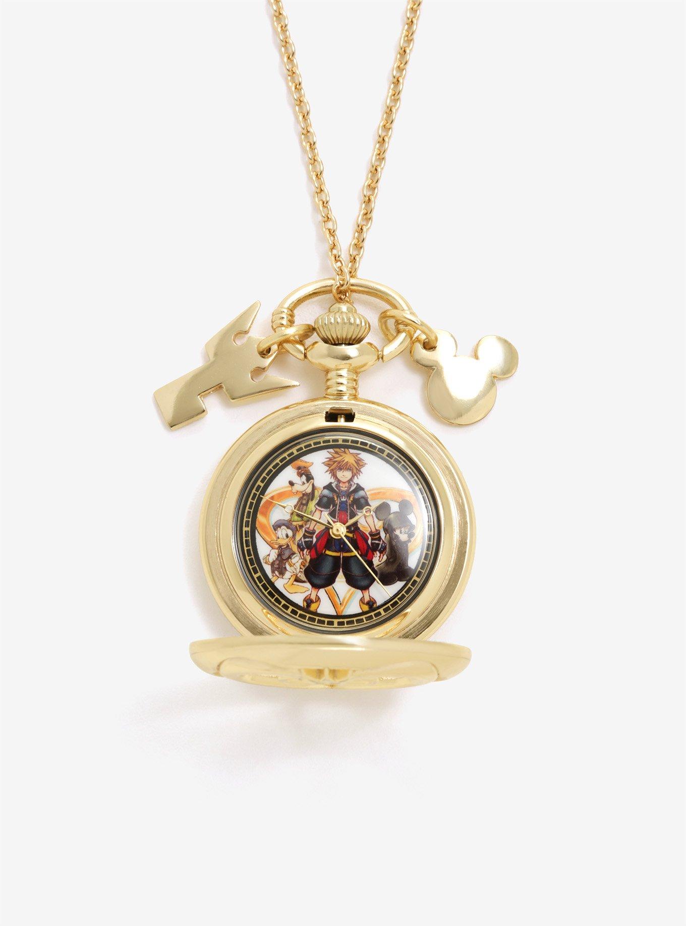 Disney Kingdom Hearts Pocket Watch Necklace, , alternate