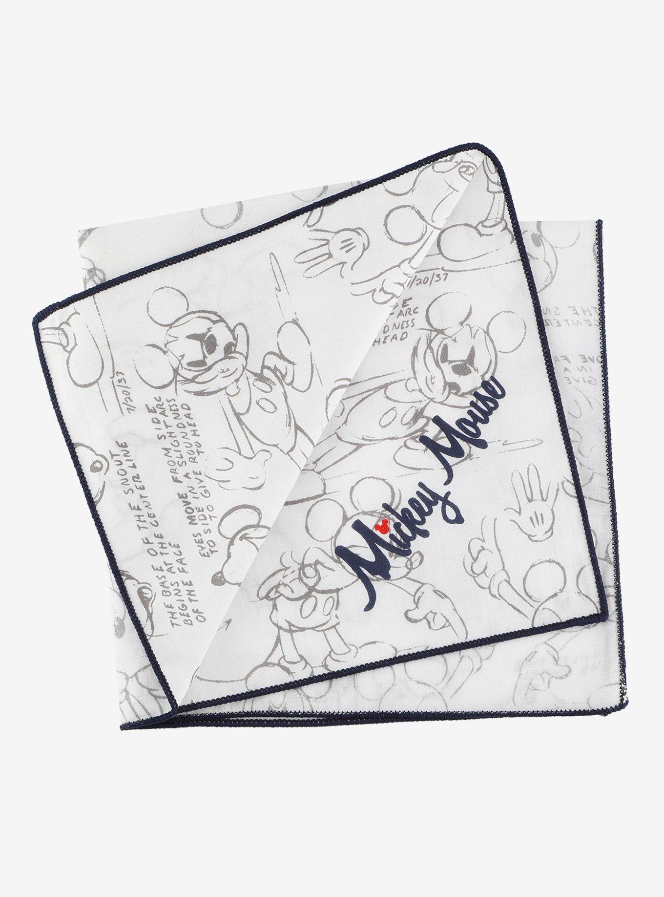 Disney Mickey Mouse Sketch Pocket Square, , alternate