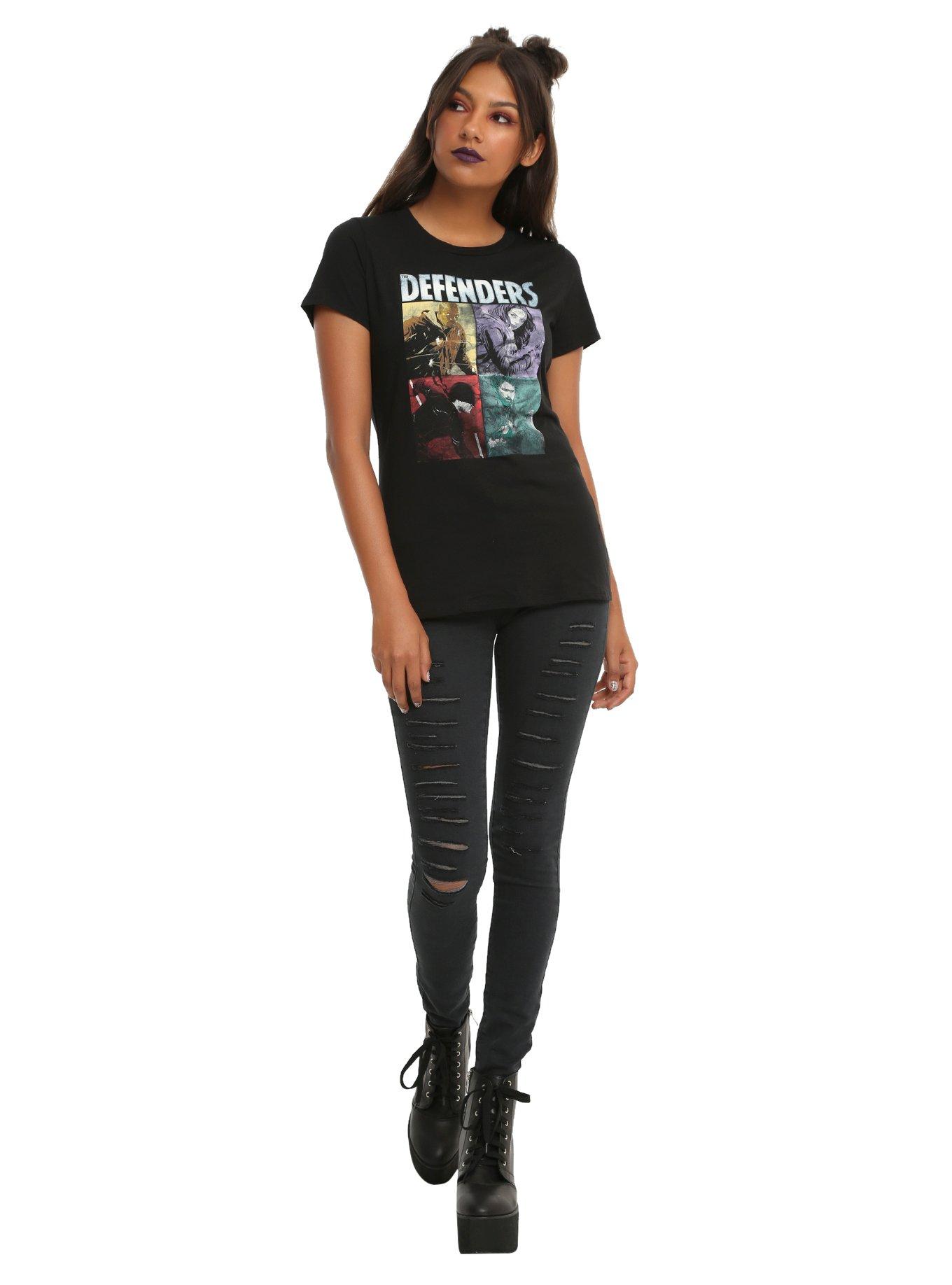 Marvel The Defenders Boxes Girls T-Shirt, , alternate