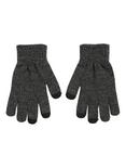 Grey Marled Tech Gloves, , alternate