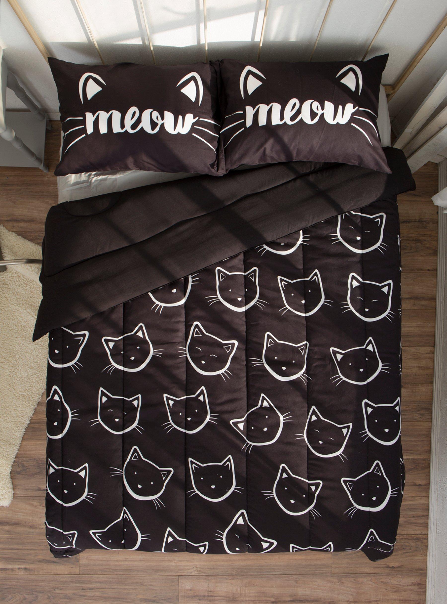 Kitty Full/Queen Comforter, , alternate