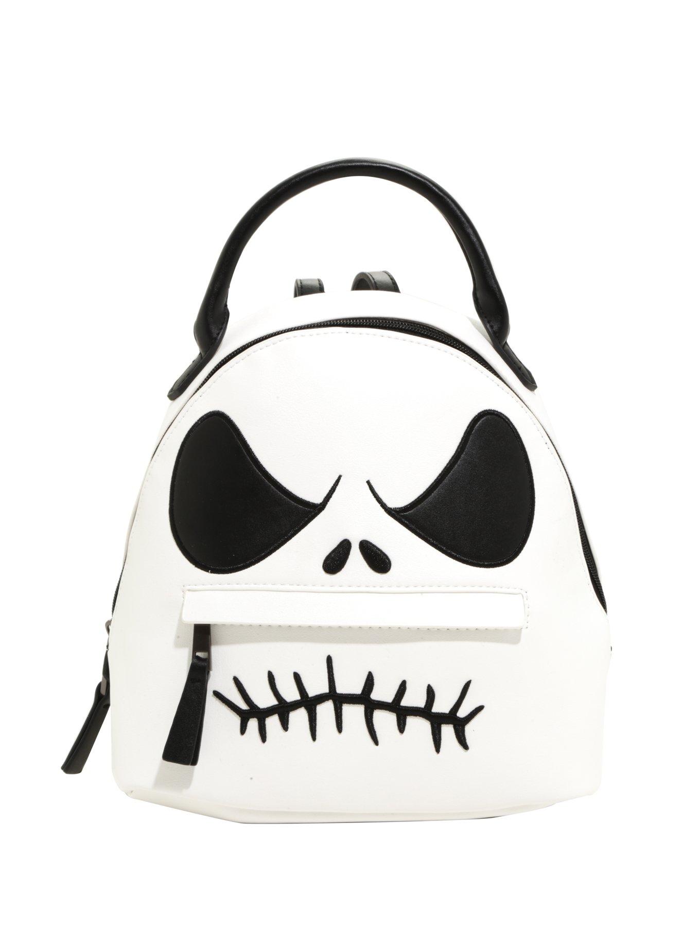 The Nightmare Before Christmas Jack Face Faux Leather Mini Backpack, BLACK, alternate