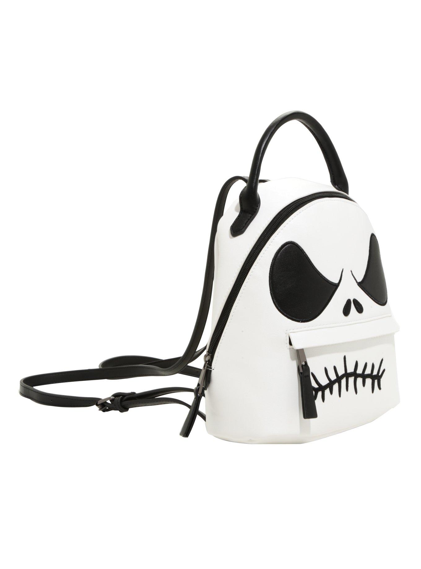 The Nightmare Before Christmas Jack Face Faux Leather Mini Backpack, BLACK, alternate