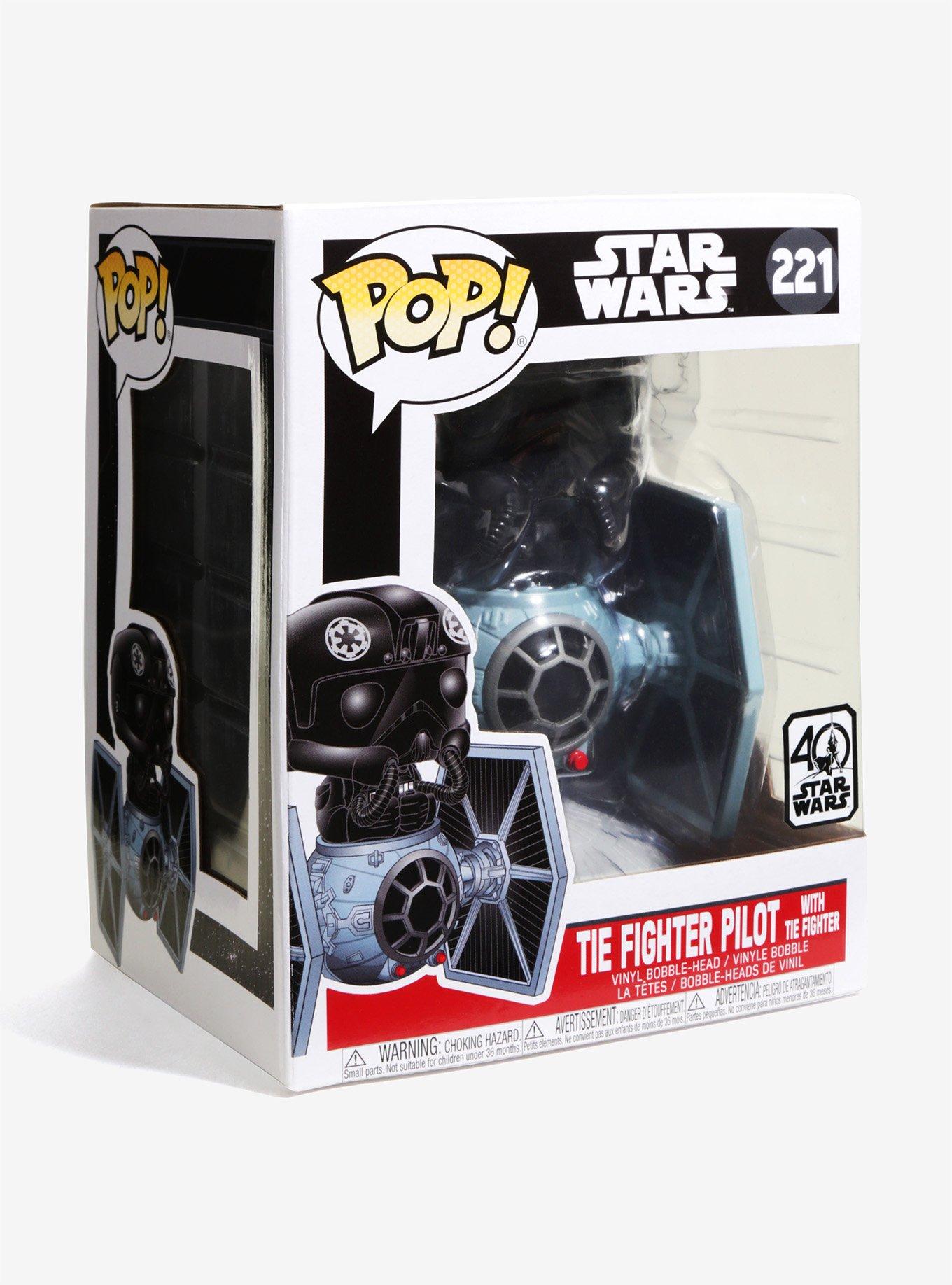 Funko Pop! Star Wars Tie Fighter Pilot With Tie Fighter Vinyl Bobble-Head, , alternate