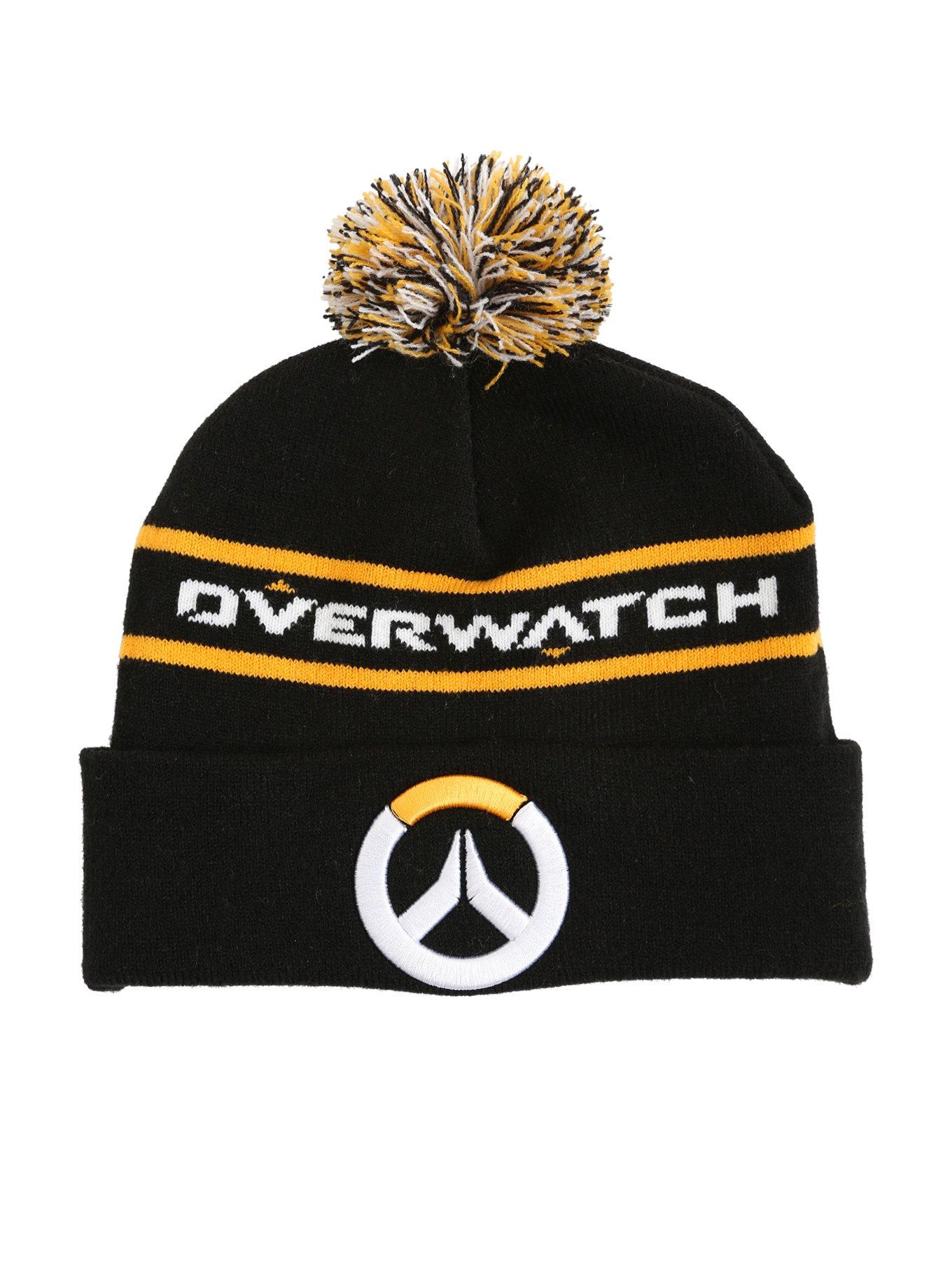 Overwatch Logo Pom Beanie, , alternate