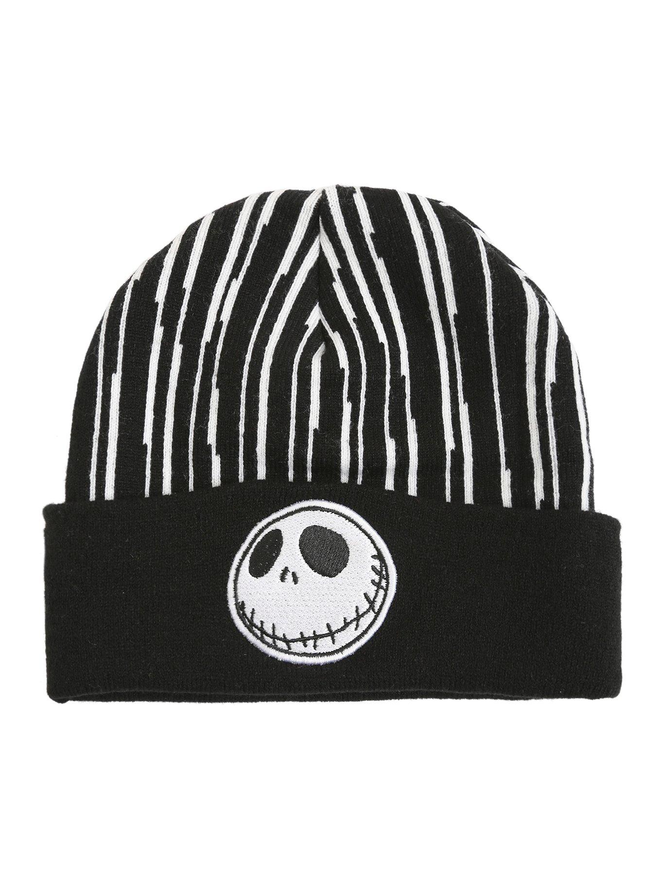 The Nightmare Before Christmas Jack Skellington Pinstripe Watchman Beanie, , alternate