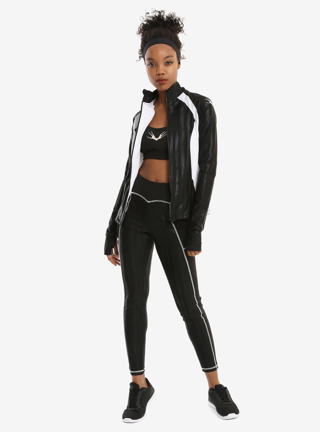 The Nightmare Before Christmas Jack Skellington Low-Impact Sports Bra, BLACK-WHITE, alternate