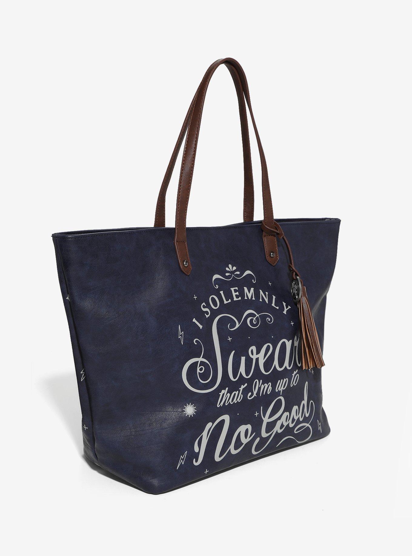 Harry Potter Solemnly Swear Tote - BoxLunch Exclusive, , alternate
