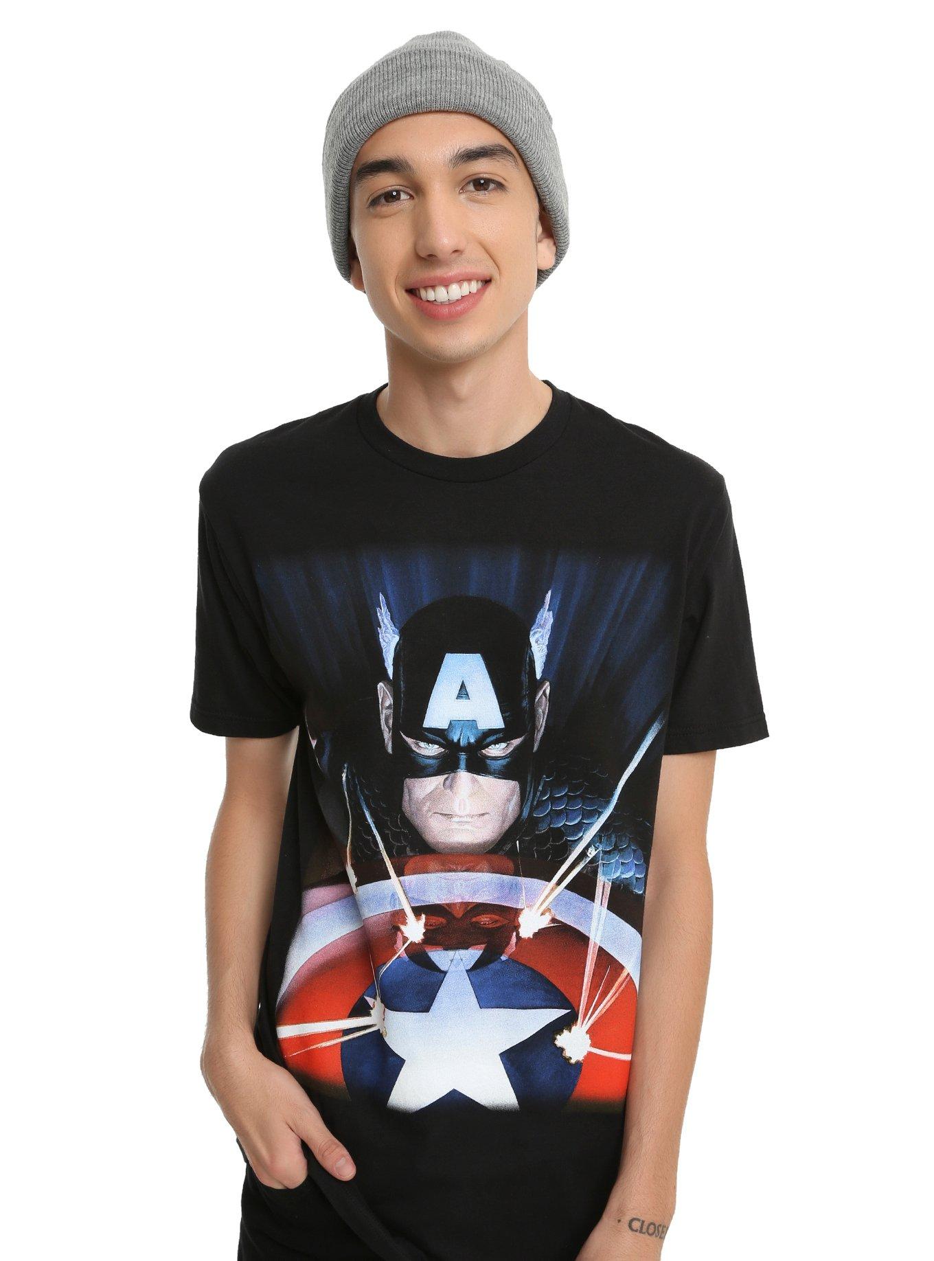 Marvel Captain America Alex Ross T-Shirt, , alternate