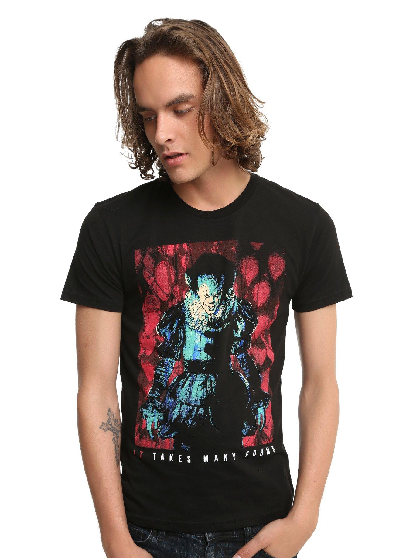 IT Takes Many Forms Pennywise Movie T-Shirt, , alternate