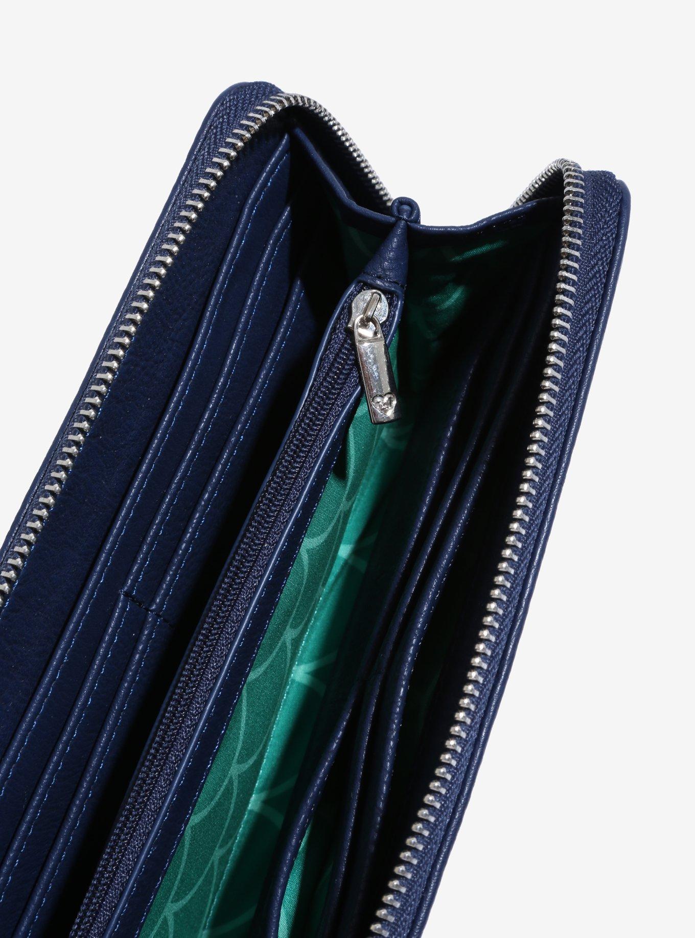 Disney The Little Mermaid Fin Zip Wallet - BoxLunch Exclusive, , alternate