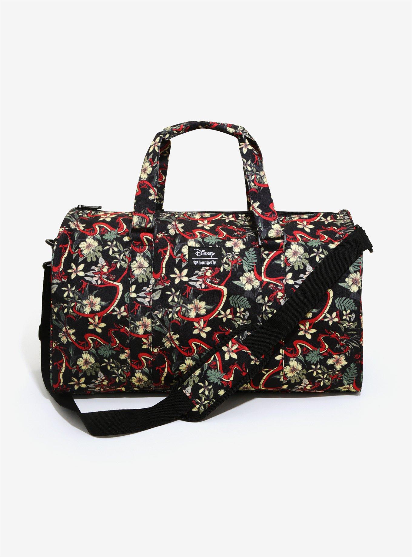 Loungefly Disney Mulan Floral Duffel Bag - BoxLunch Exclusive, , alternate