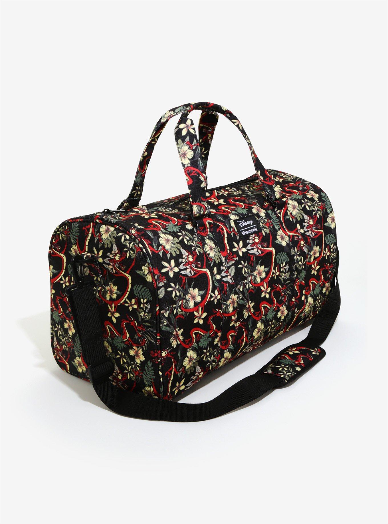 Loungefly Disney Mulan Floral Duffel Bag - BoxLunch Exclusive, , alternate