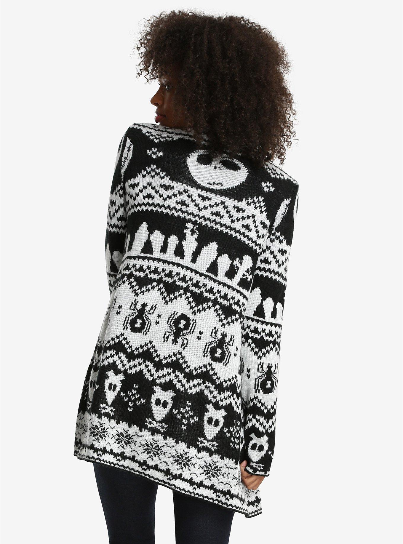 The Nightmare Before Christmas Open Cardigan - BoxLunch Exclusive, , alternate