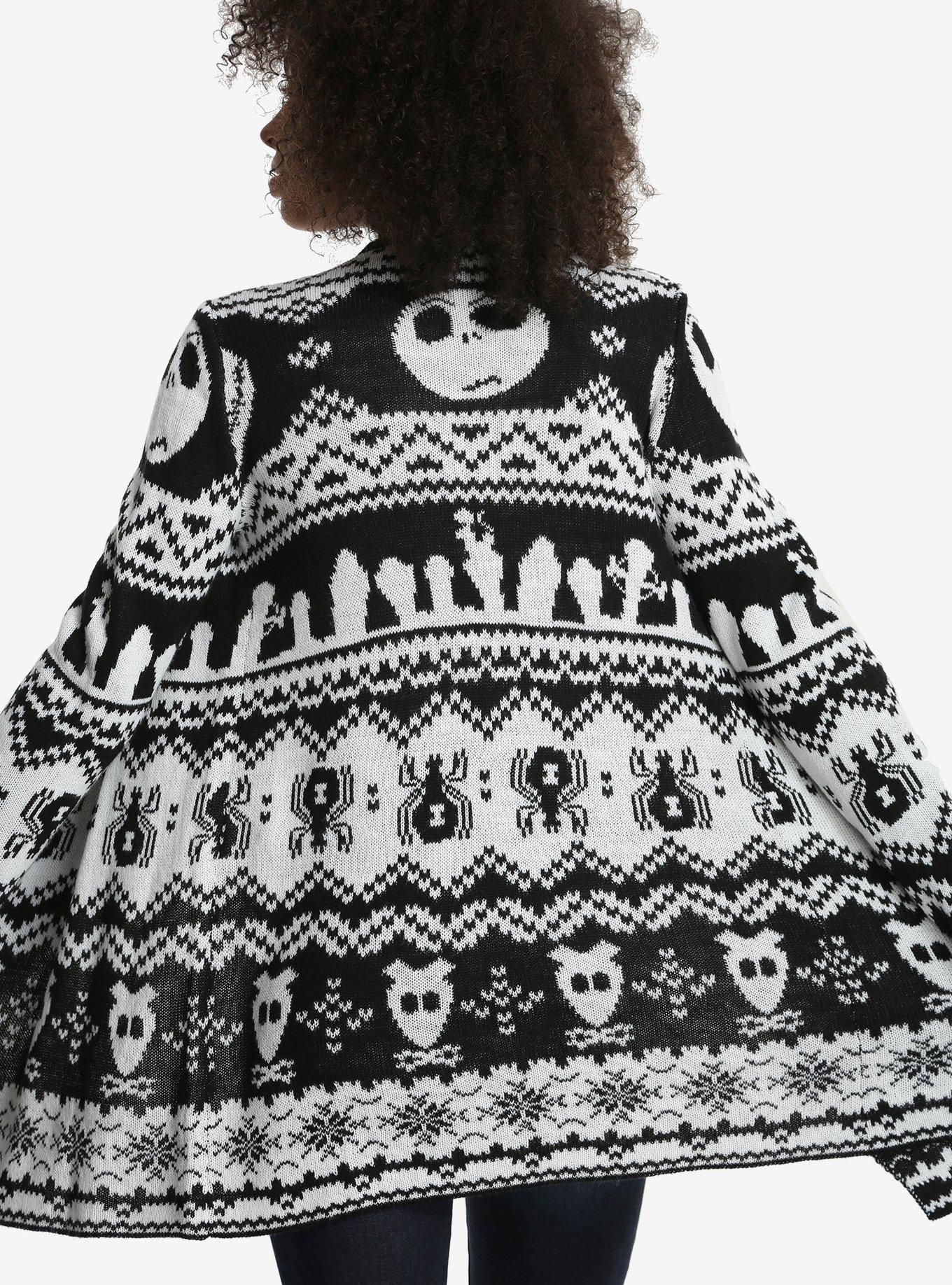 The Nightmare Before Christmas Open Cardigan - BoxLunch Exclusive, , alternate