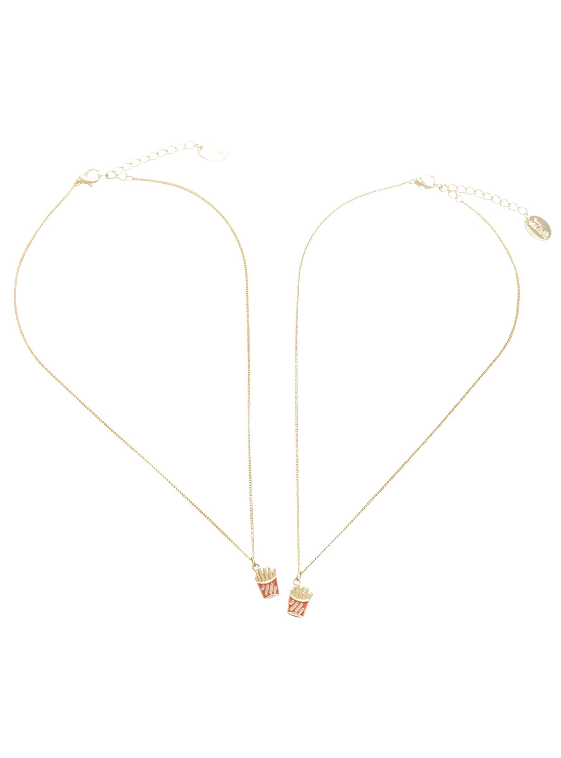 Fries Before Guys Best Friend Necklace Set, , alternate