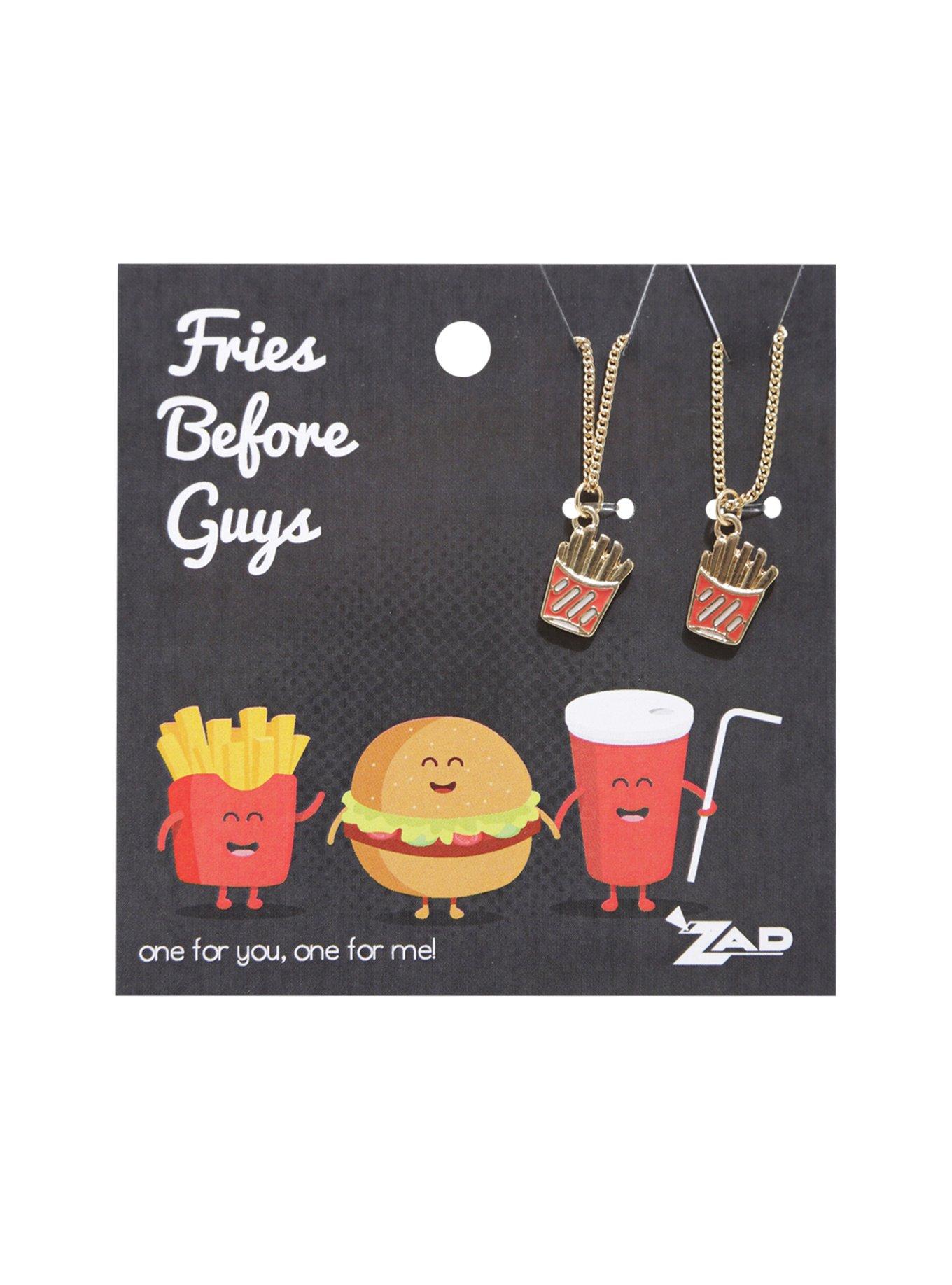 Fries Before Guys Best Friend Necklace Set, , alternate