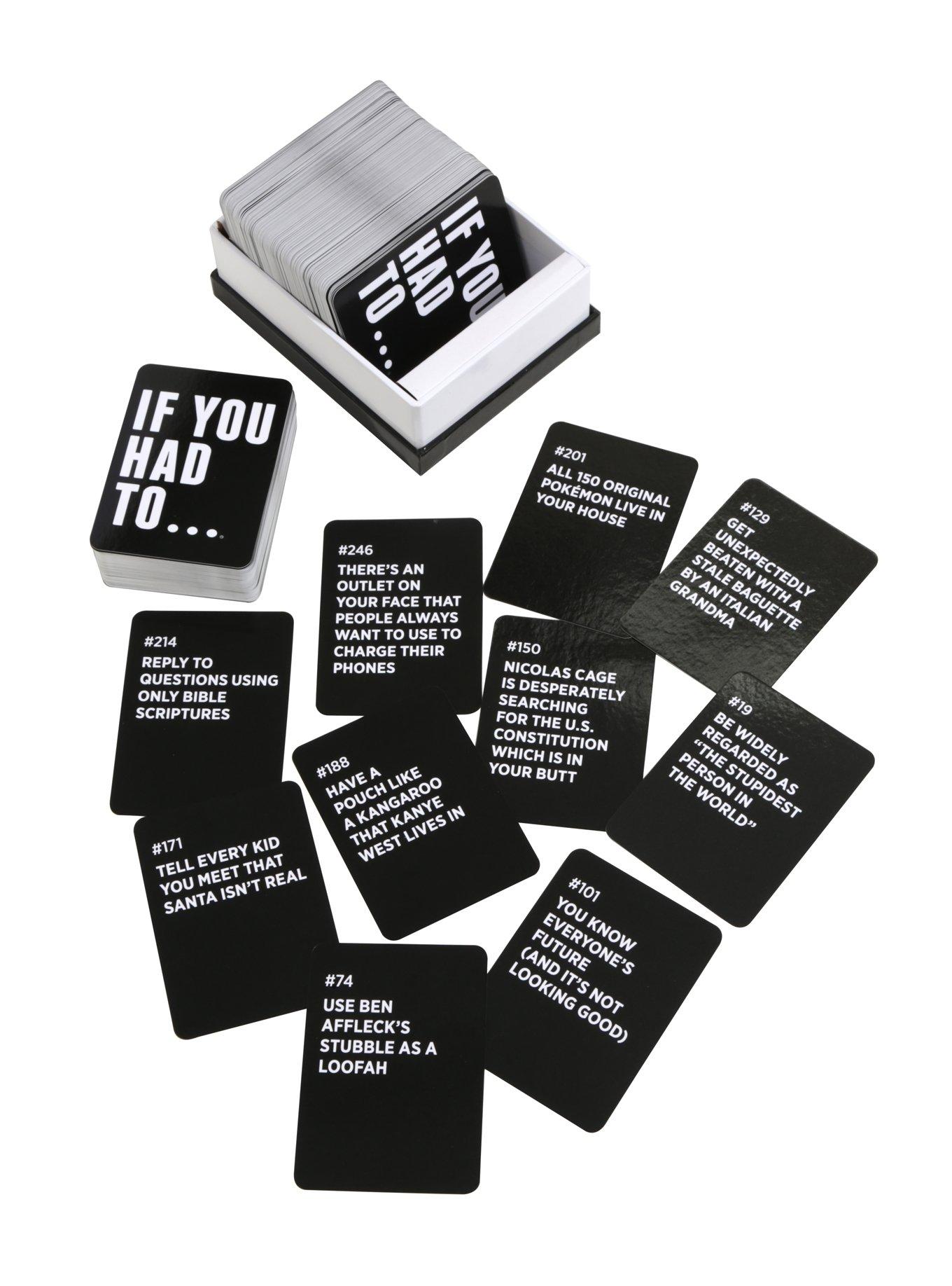 If You Had To Party Game, , alternate