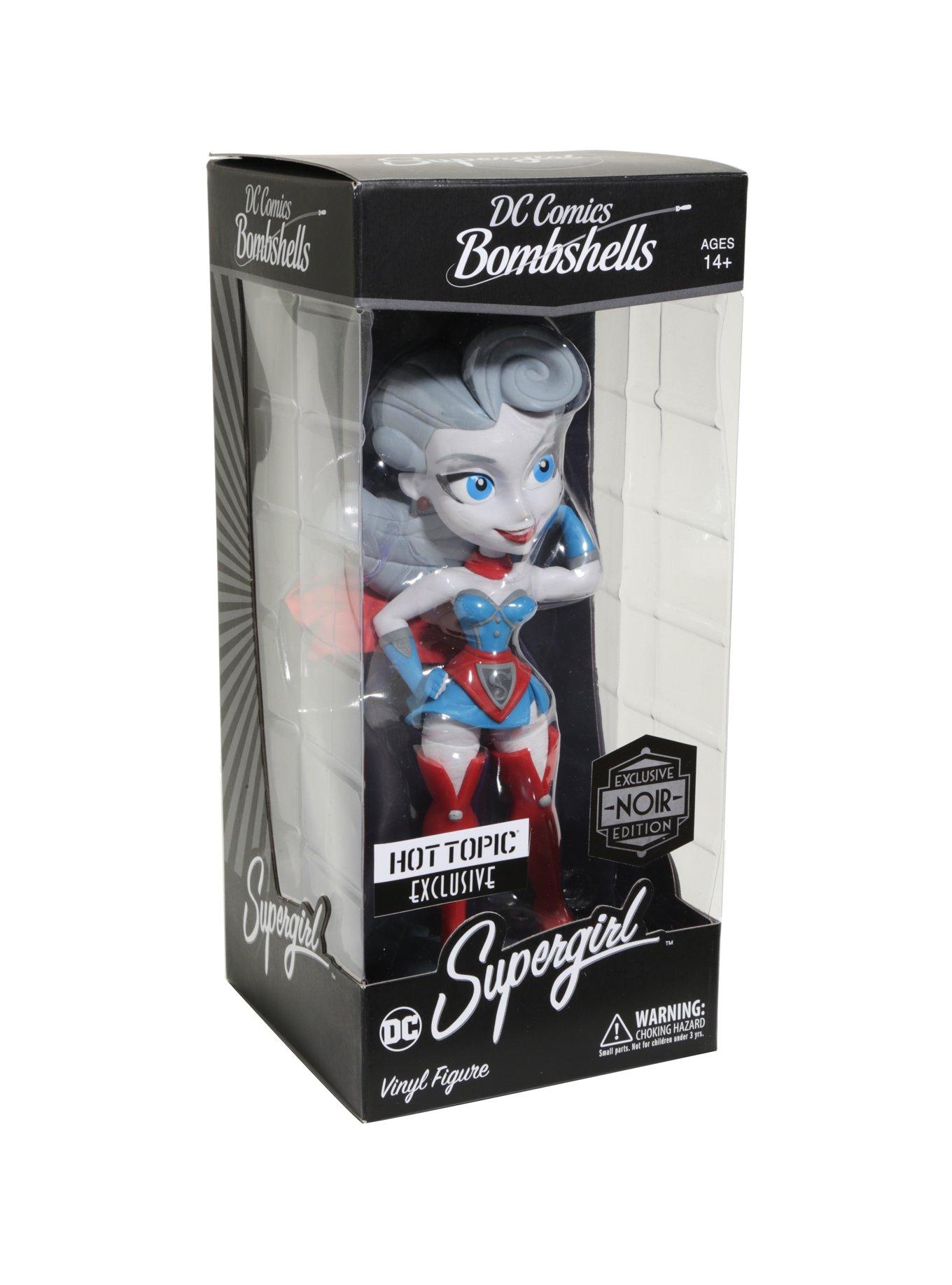 DC Comics Bombshells Supergirl Noir Edition Vinyl Figure Hot Topic Exclusive, , alternate