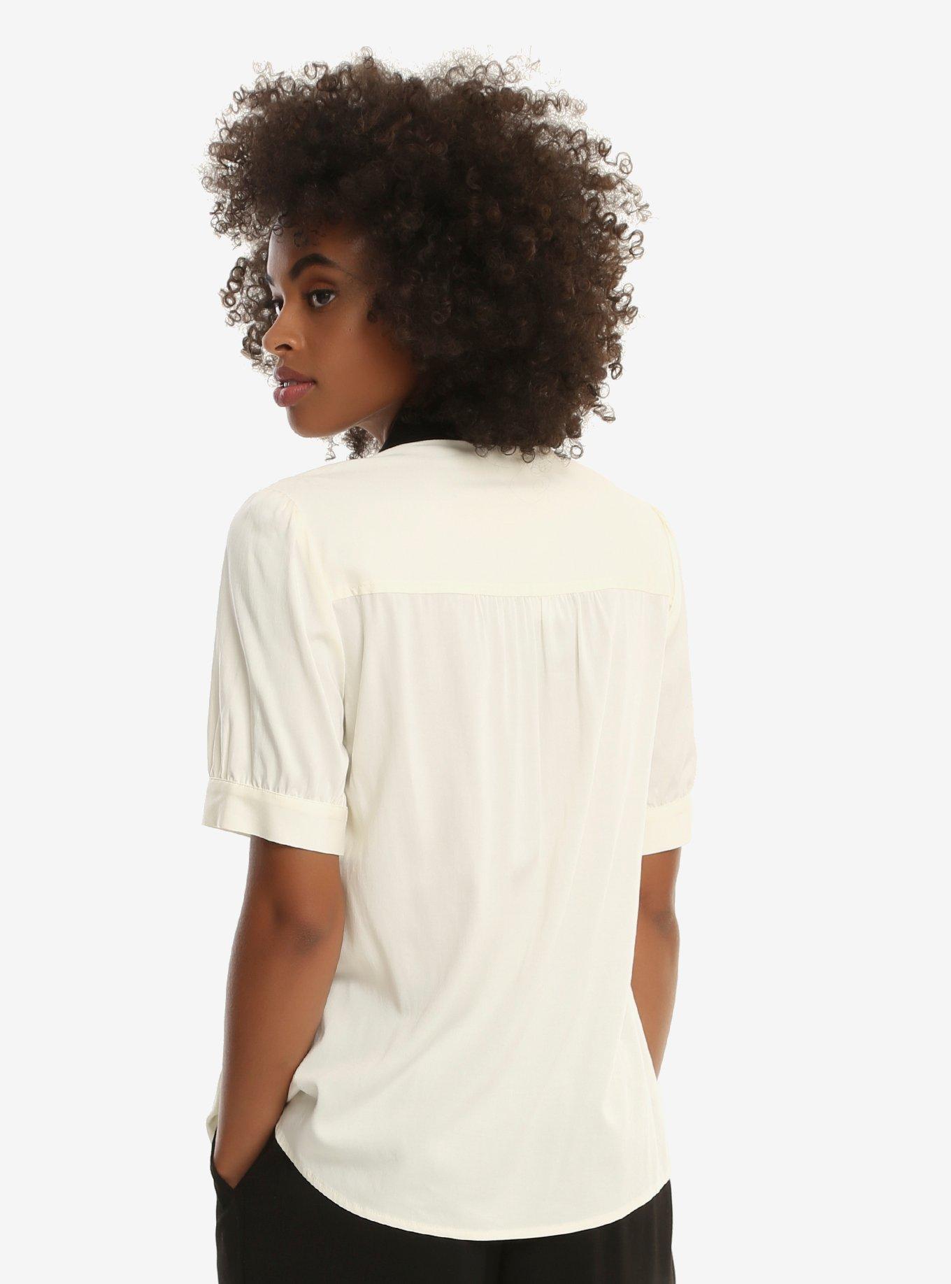 Disney Alice In Wonderland Embroidered Blouse - BoxLunch Exclusive, , alternate