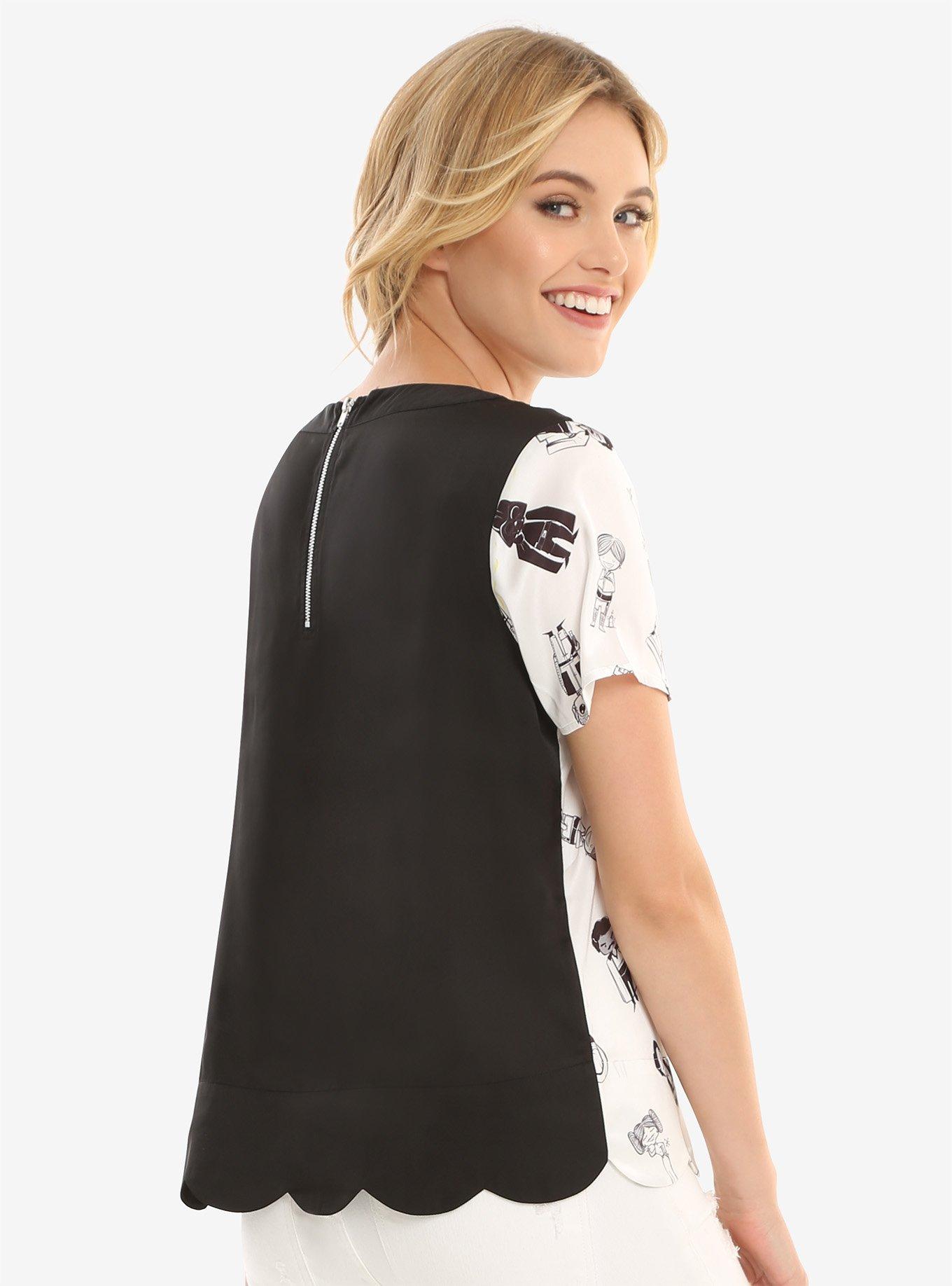 Her Universe Star Wars Character Allover Print Top, , alternate