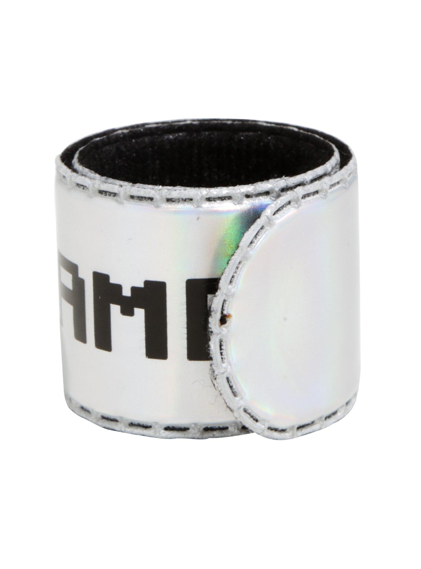 Game Over Metallic Felt Slap Bracelet, , alternate