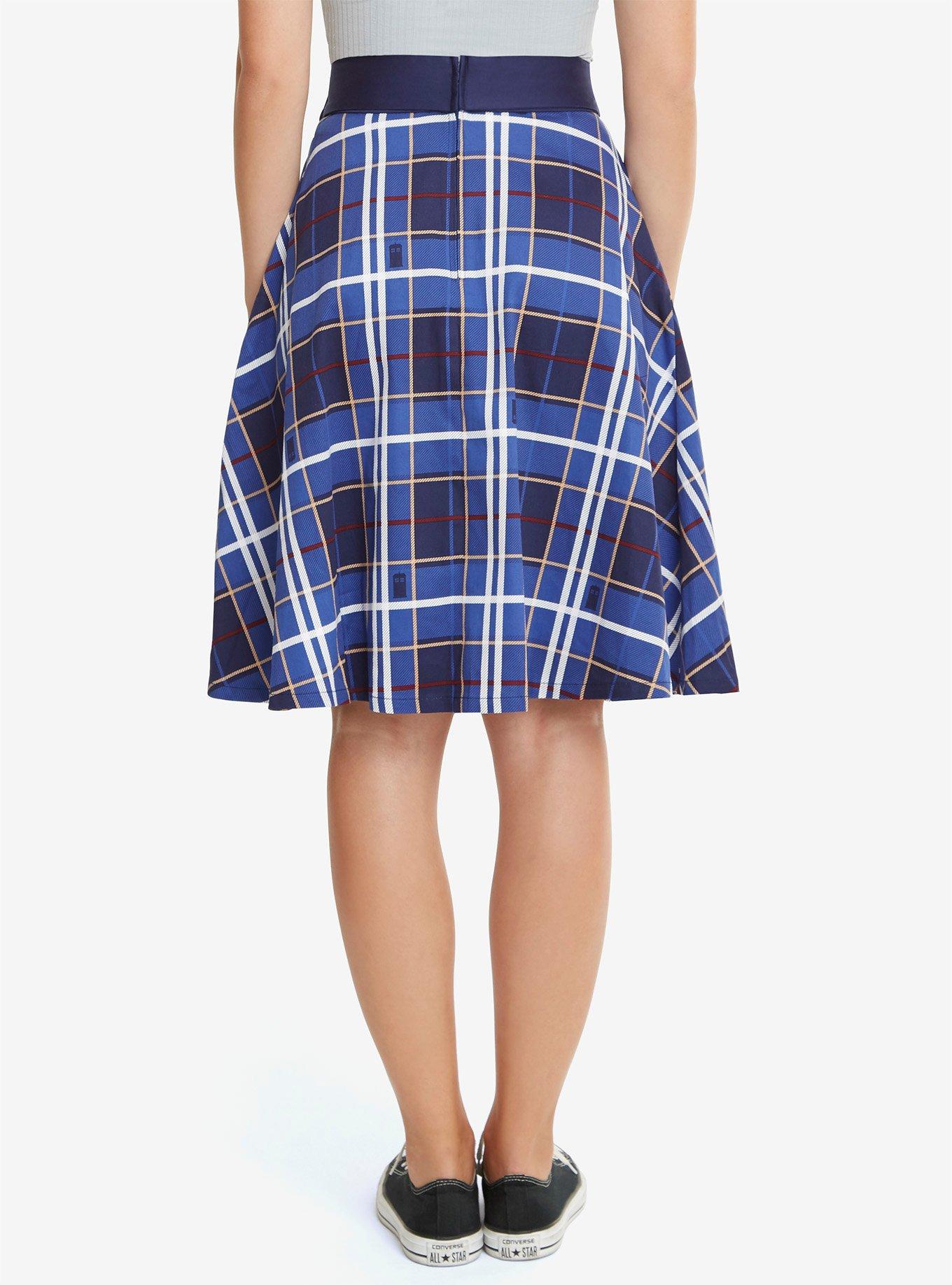 Doctor Who Plaid Skirt, , alternate