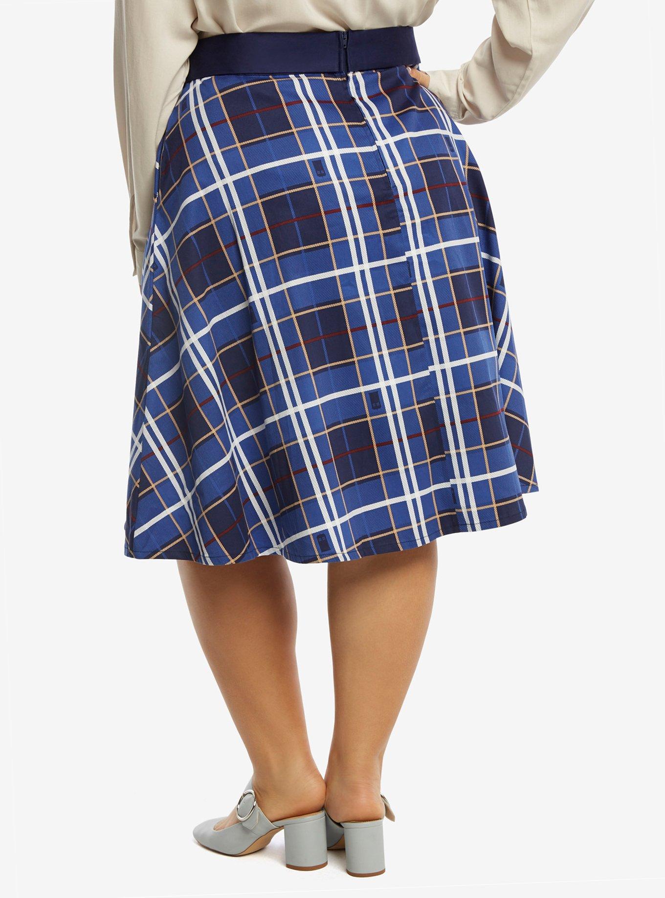 Doctor Who Plaid Skirt Plus Size, , alternate