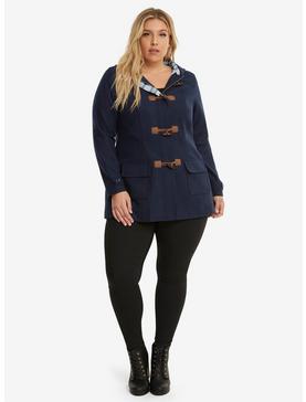 Plus Size Doctor Who Wool Duffle Coat Plus Size, , hi-res