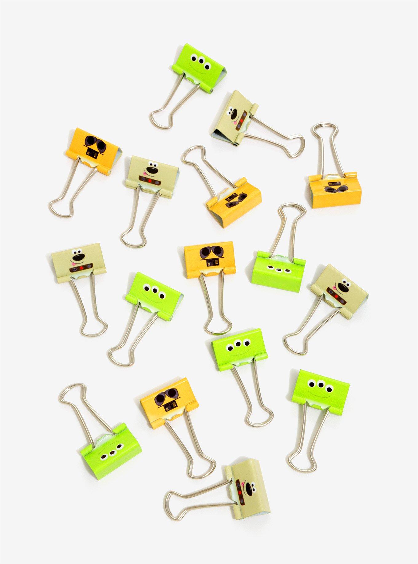 Disney Pixar Binder Clips Glass Jar, , alternate