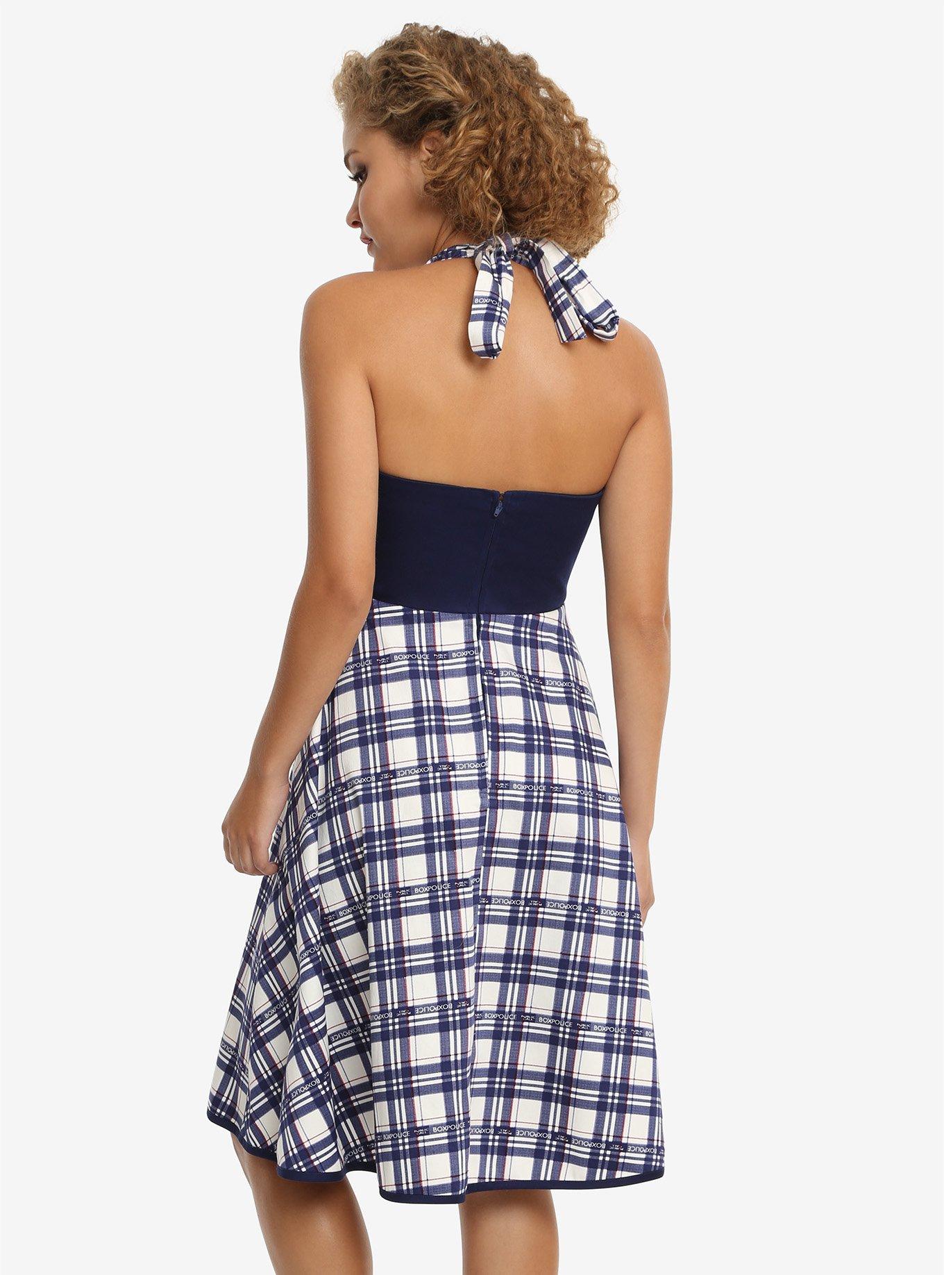 Doctor Who Plaid Halter Dress, , alternate