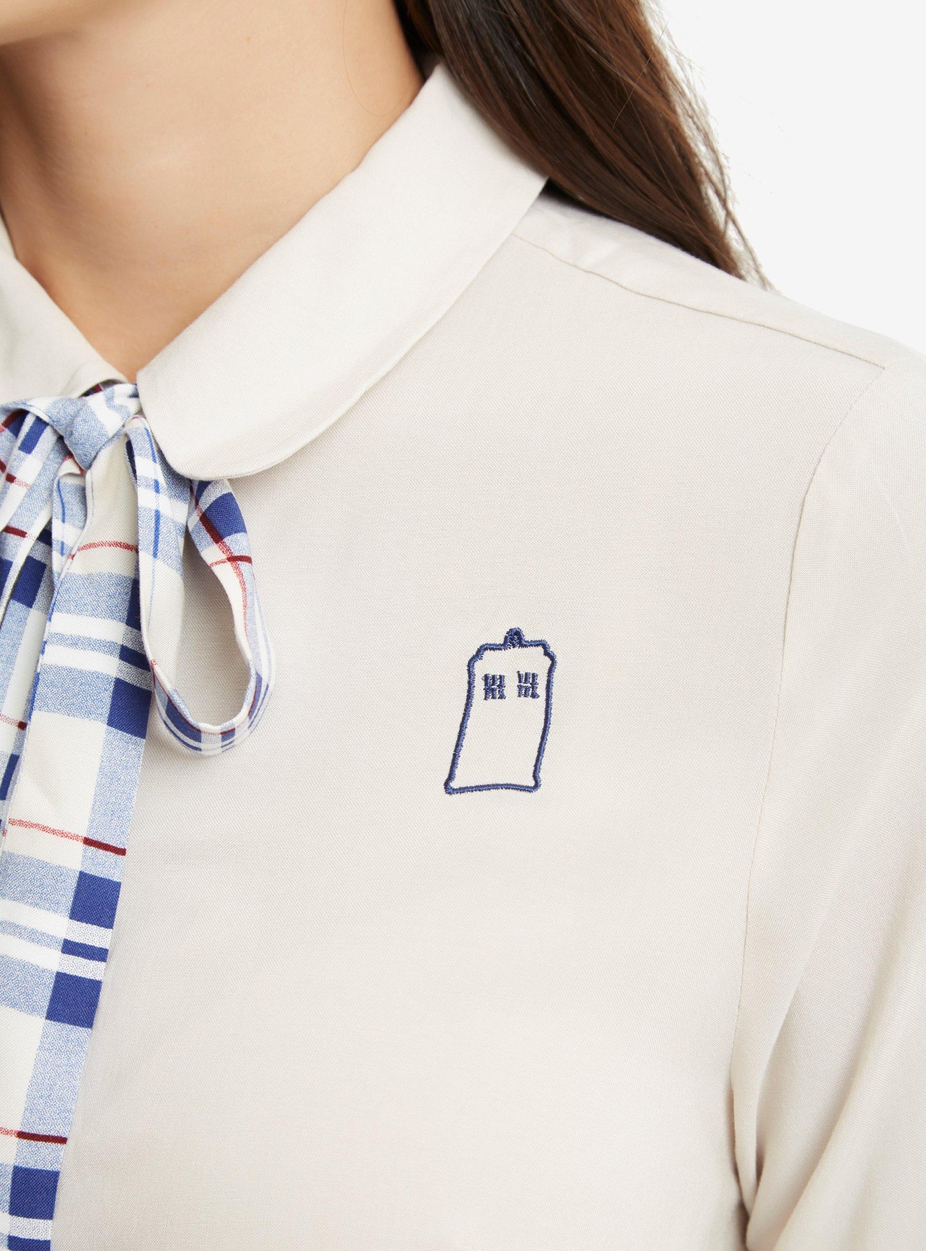 Doctor Who Tie Neck Blouse, , alternate