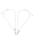 Blackheart Partners In Crime Handcuffs Heart BFF Necklace Set, , alternate