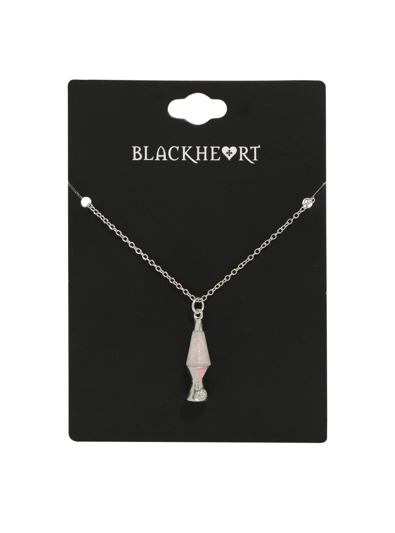 Blackheart Lava Lamp Pendant Necklace, , alternate