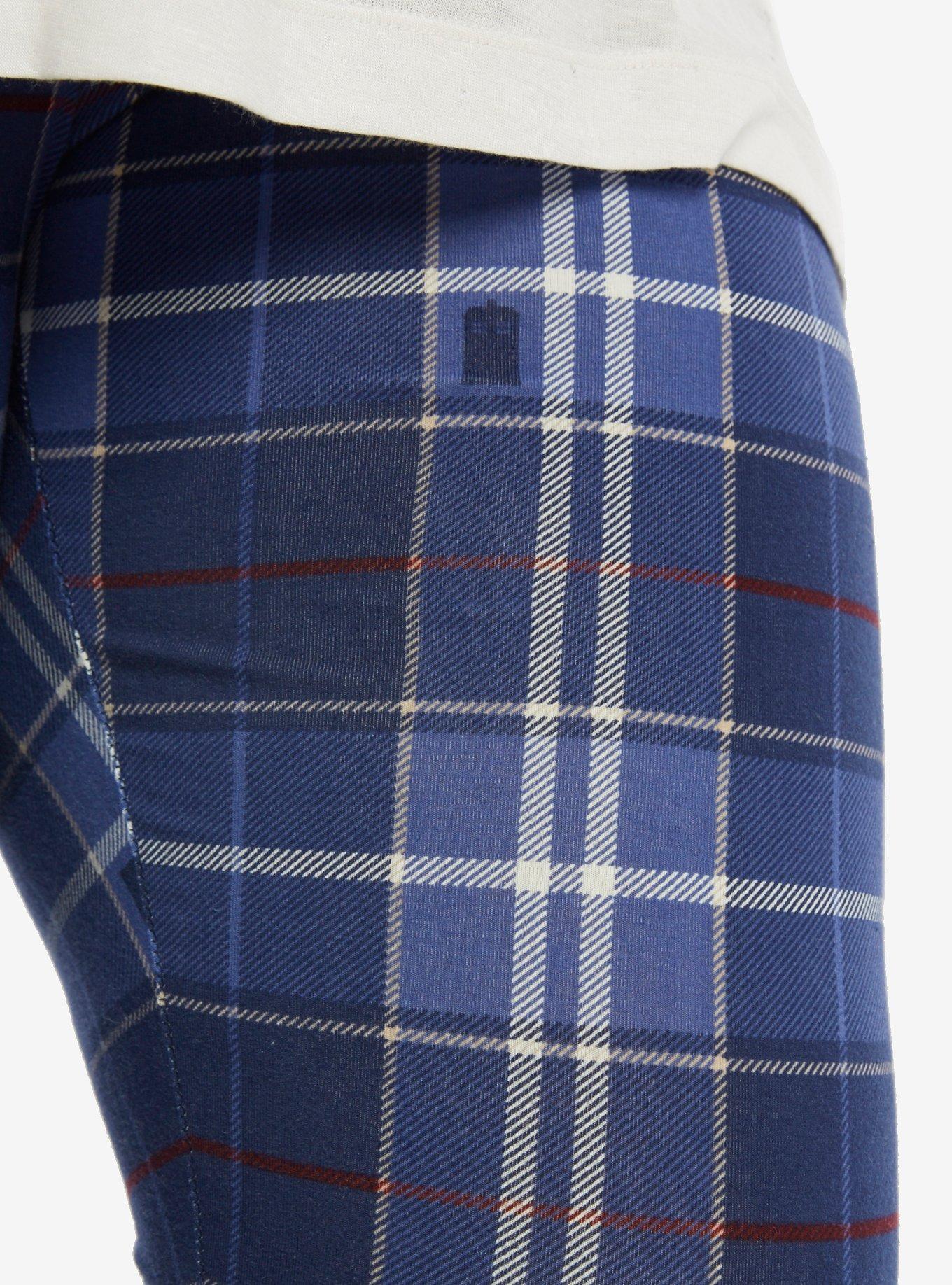 Doctor Who Plaid Leggings Plus Size, , alternate