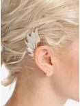 Blackheart Silver Leaf Ear Cuff, , alternate