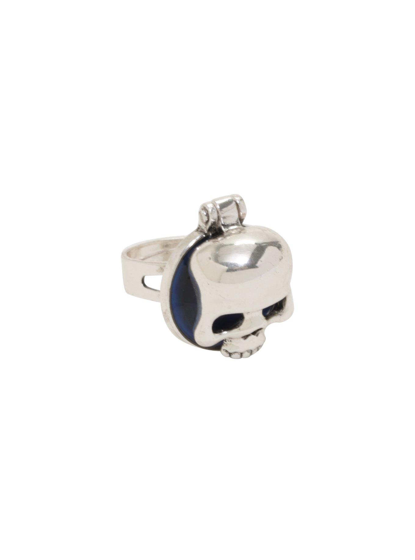 Hinged Skull Mood Ring, , alternate