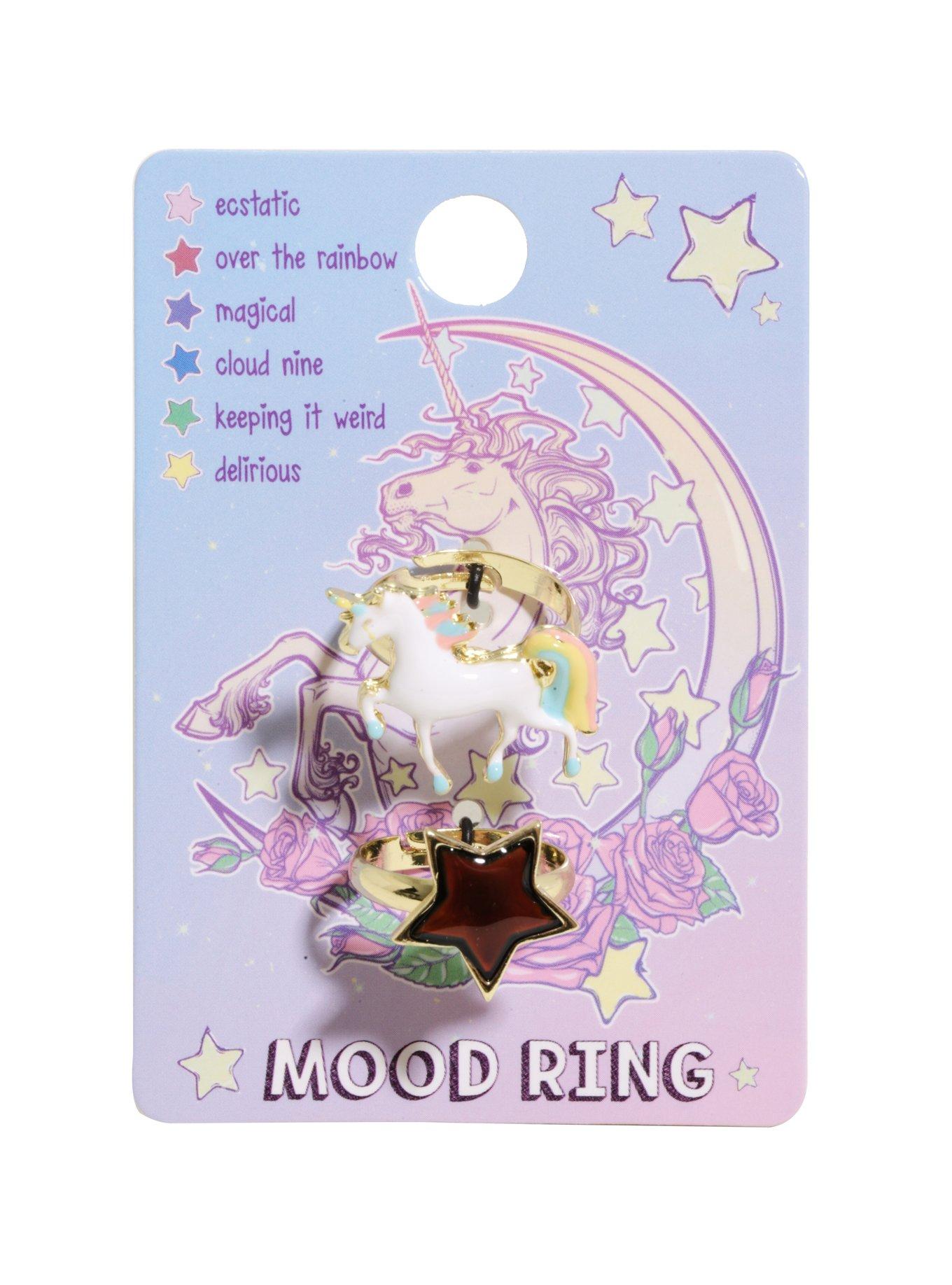 Unicorn Mood Ring Set, , alternate