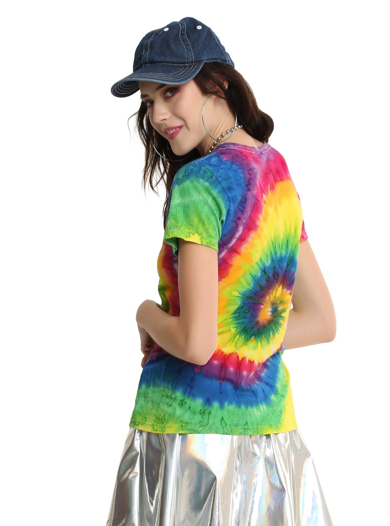 Stay Weird Tie Dye Girls T-Shirt, , alternate