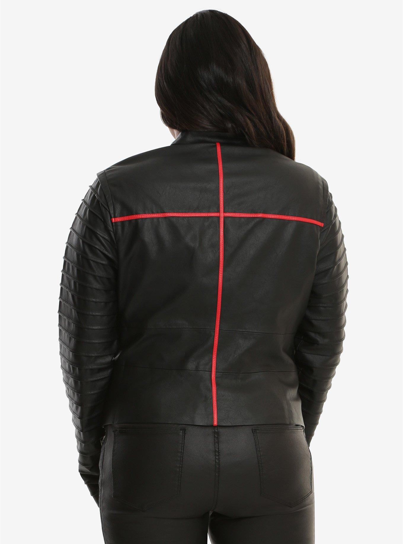 Star Wars: The Last Jedi Kylo Ren Lightsaber Moto Jacket Plus Size, , alternate