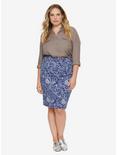 Plus Size Doctor Who Collage Skirt Plus Size, , alternate