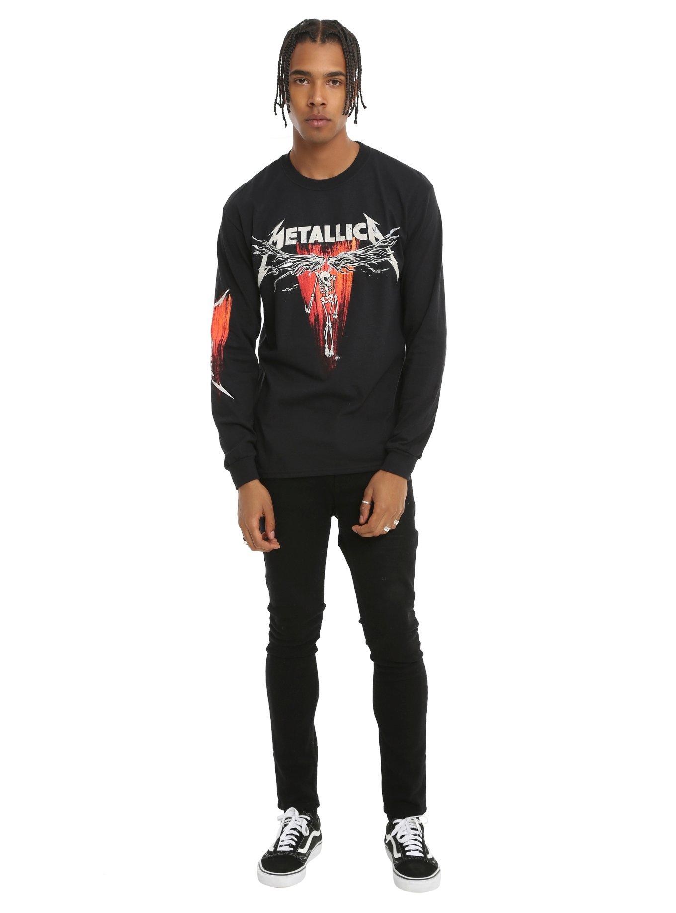 Metallica Winged Skeleton Long-Sleeve T-Shirt, , alternate